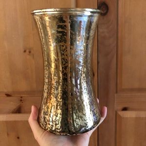 Anthropologie metallic vase